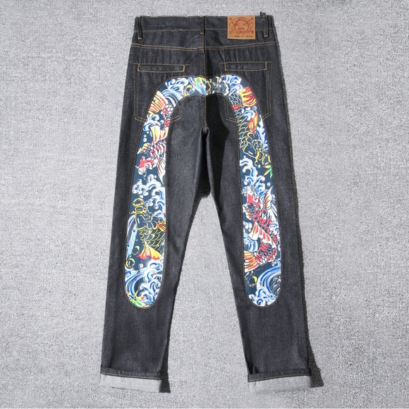 Evisu Other - Evisu Large M Welt Regular Straight Jeans